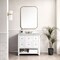 James Martin Vanities Breckenridge 36in Single Vanity, Bright White w/ 3 CM Arctic Fall Top 330-V36-BW-3AF - alternate 5